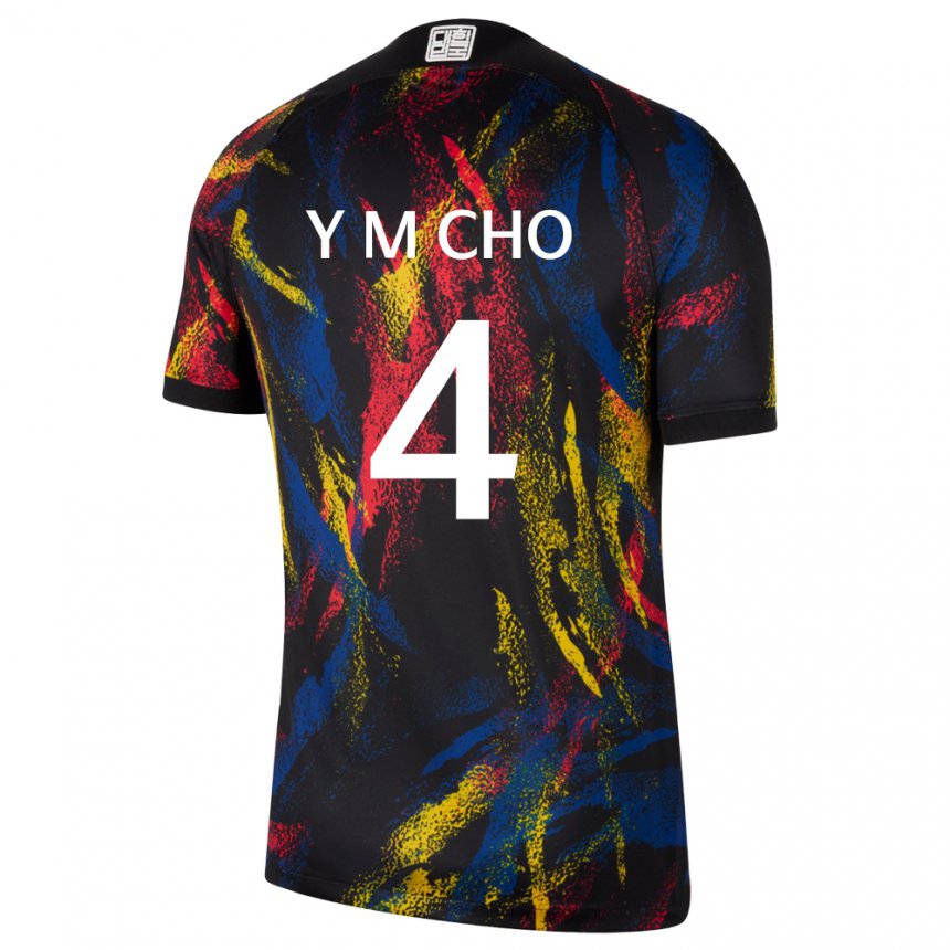 Damen Südkoreanische Yu-min Cho #4 Mehrfarbig Auswärtstrikot Trikot 22-24 T-shirt Schweiz