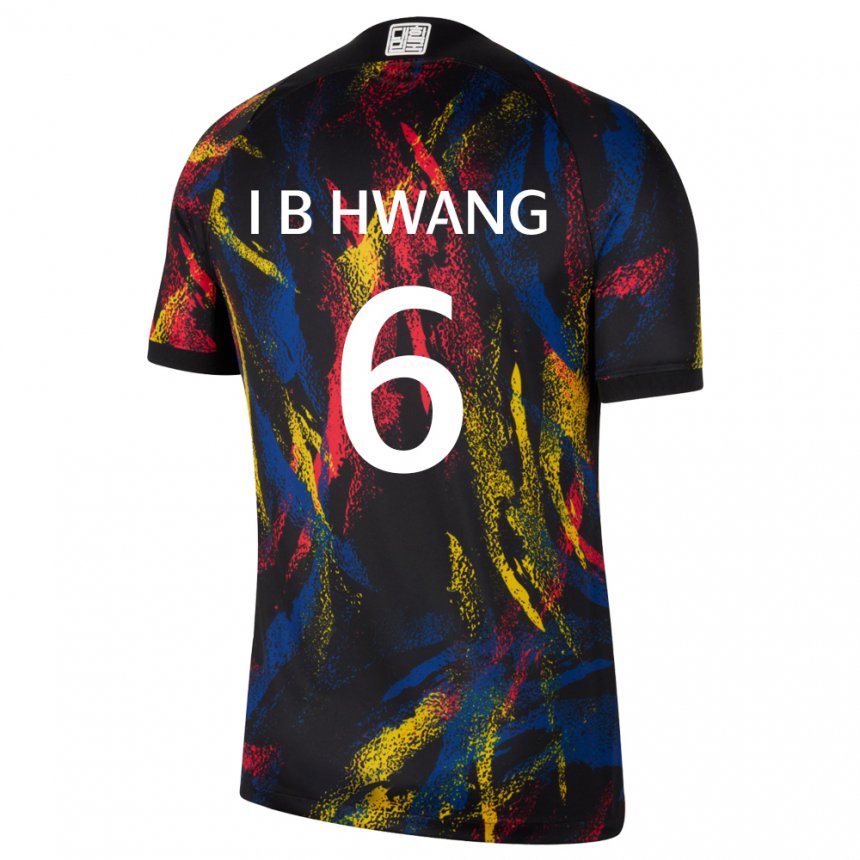 Damen Südkoreanische In-beom Hwang #6 Mehrfarbig Auswärtstrikot Trikot 22-24 T-shirt Schweiz