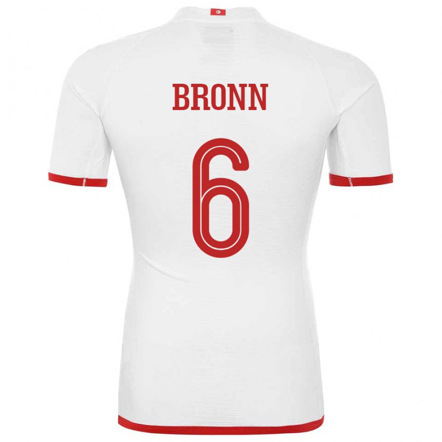 Damen Tunesische Dylan Bronn #6 Weiß Auswärtstrikot Trikot 22-24 T-shirt Schweiz