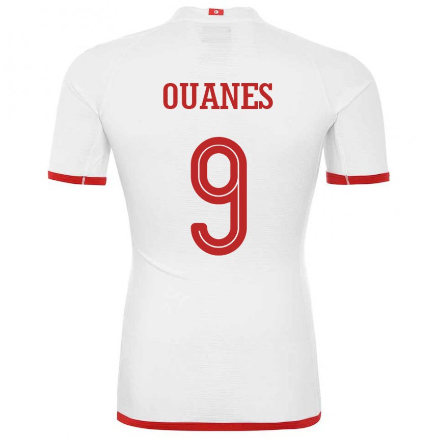 Damen Tunesische Mortadha Ben Ouanes #9 Weiß Auswärtstrikot Trikot 22-24 T-shirt Schweiz