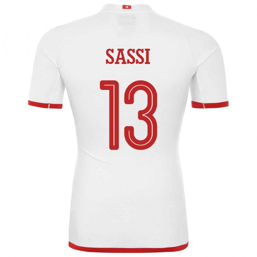 Damen Tunesische Ferjani Sassi #13 Weiß Auswärtstrikot Trikot 22-24 T-shirt Schweiz