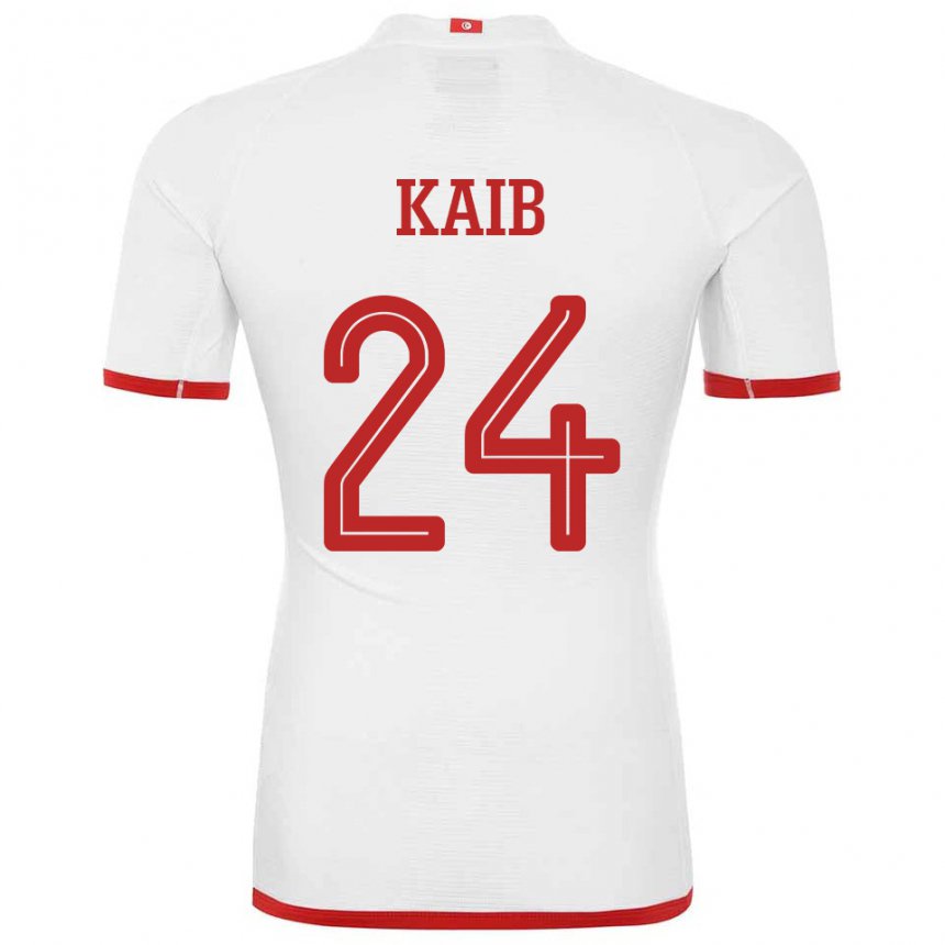 Damen Tunesische Rami Kaib #24 Weiß Auswärtstrikot Trikot 22-24 T-shirt Schweiz