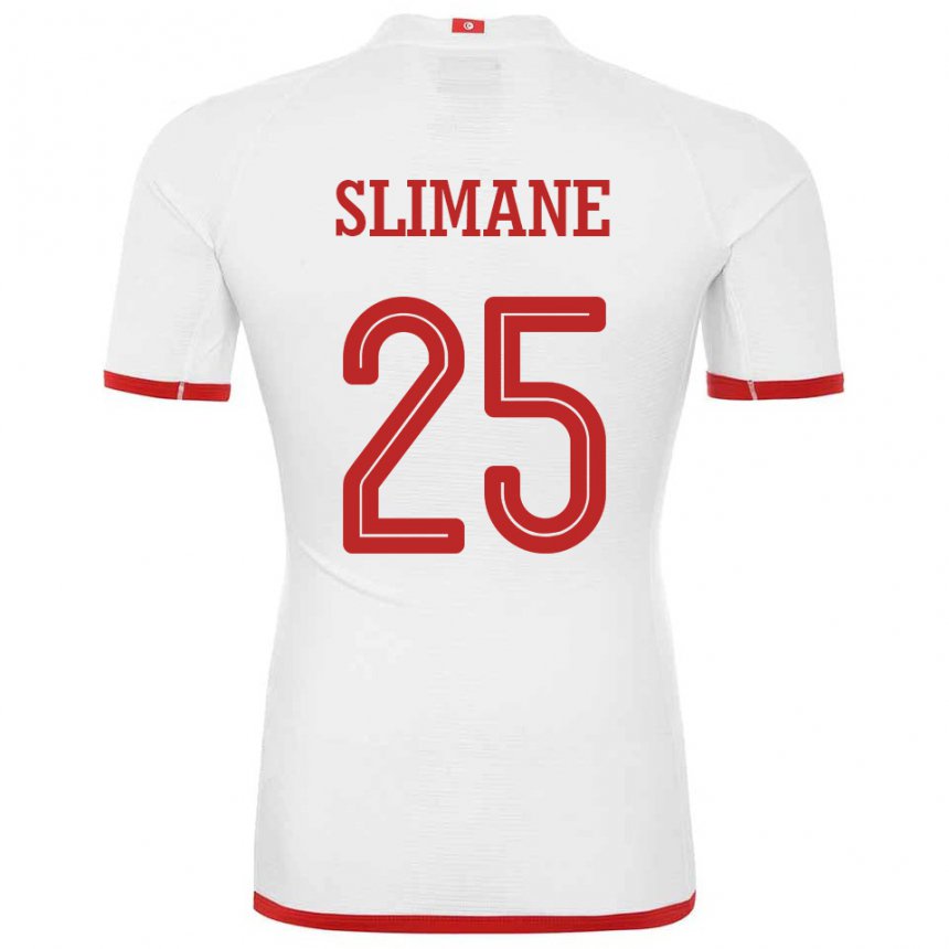 Damen Tunesische Anis Ben Slimane #25 Weiß Auswärtstrikot Trikot 22-24 T-shirt Schweiz