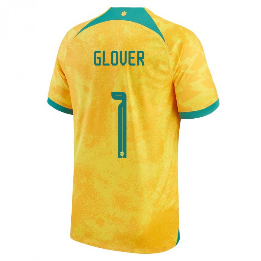 Enfant Maillot Australie Thomas Glover #1 Doré Tenues Domicile 22-24 T-shirt Suisse