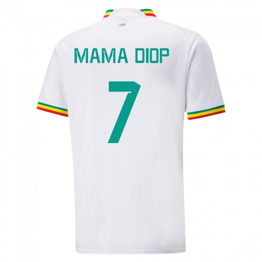 Kinder Senegalesische Mama Diop #7 Weiß Heimtrikot Trikot 22-24 T-shirt Schweiz