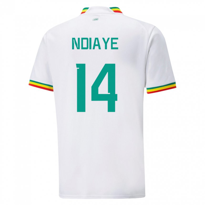 Kinder Senegalesische Salimata Ndiaye #14 Weiß Heimtrikot Trikot 22-24 T-shirt Schweiz