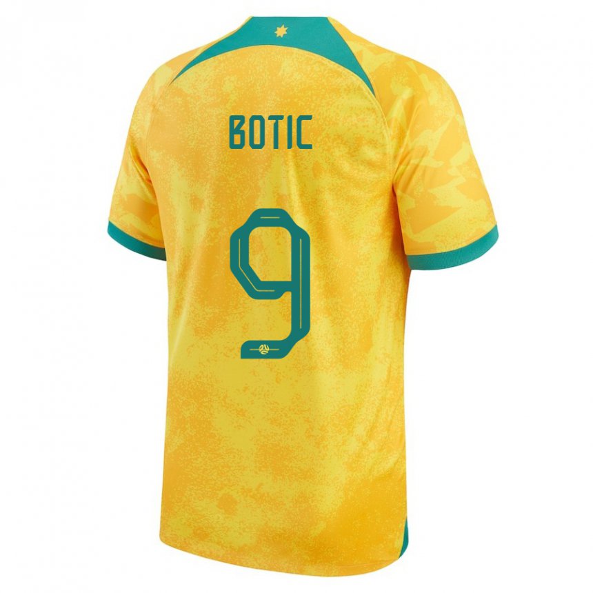 Kinder Australische Noah Botic #9 Gold Heimtrikot Trikot 22-24 T-shirt Schweiz