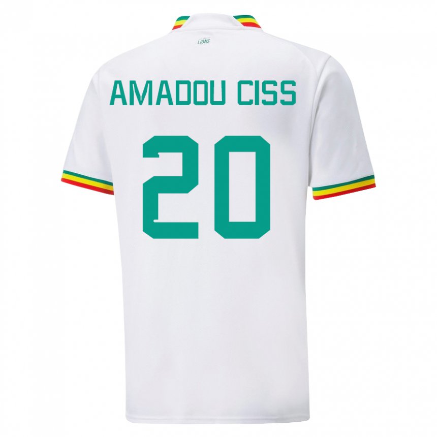 Kinder Senegalesische Amadou Ciss #20 Weiß Heimtrikot Trikot 22-24 T-shirt Schweiz