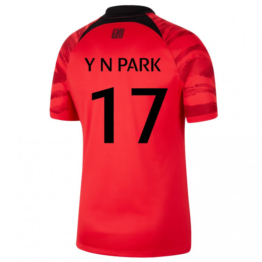 Kinder Südkoreanische Park Ye Na #17 Rot Schwarz Heimtrikot Trikot 22-24 T-shirt Schweiz