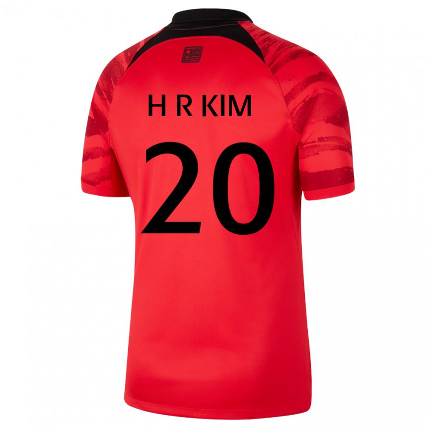 Kinder Südkoreanische Kim Hye Ri #20 Rot Schwarz Heimtrikot Trikot 22-24 T-shirt Schweiz