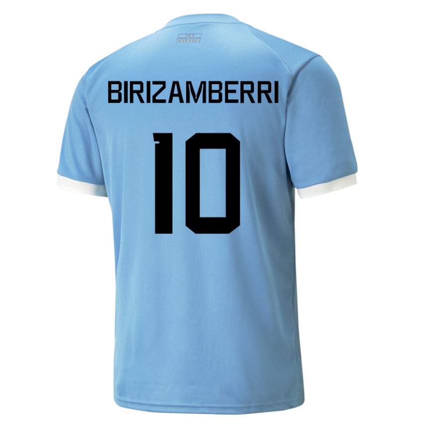 Kinder Uruguayische Carolina Birizamberri #10 Blau Heimtrikot Trikot 22-24 T-shirt Schweiz