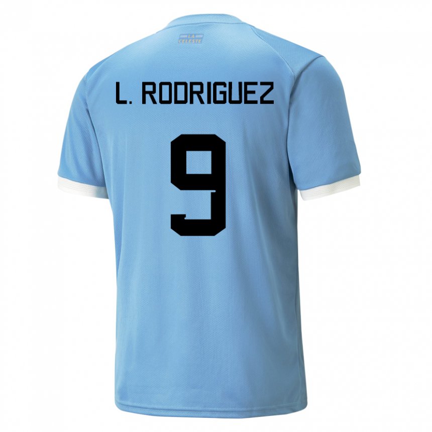 Enfant Maillot Uruguay Luciano Rodriguez #9 Bleu Tenues Domicile 22-24 T-shirt Suisse