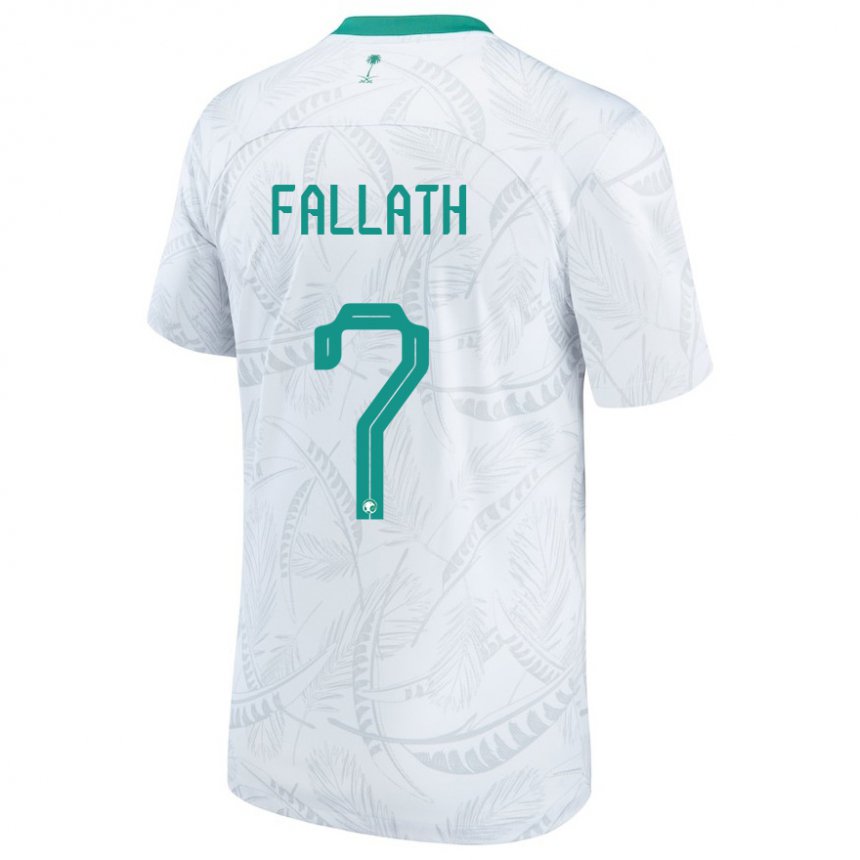 Kinder Saudi-arabische Fahad Fallath #7 Weiß Heimtrikot Trikot 22-24 T-shirt Schweiz