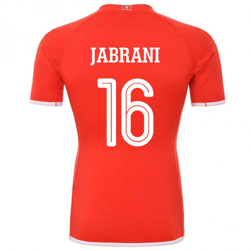 Kinder Tunesische Soulaima Jabrani #16 Rot Heimtrikot Trikot 22-24 T-shirt Schweiz