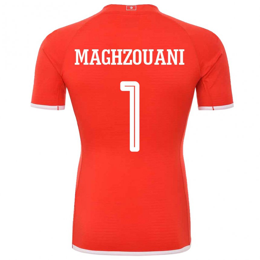 Kinder Tunesische Wassim Maghzouani #1 Rot Heimtrikot Trikot 22-24 T-shirt Schweiz