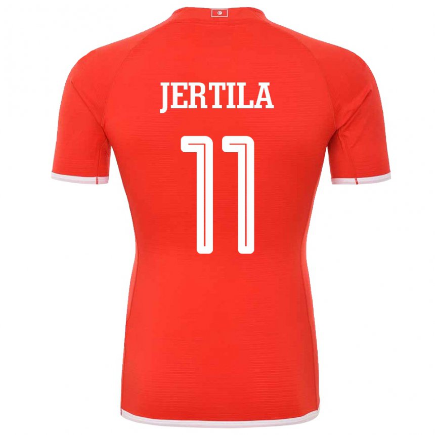 Kinder Tunesische Hedi Jertila #11 Rot Heimtrikot Trikot 22-24 T-shirt Schweiz