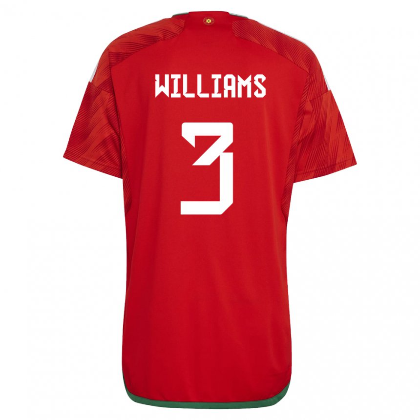 Kinder Walisische Zac Williams #3 Rot Heimtrikot Trikot 22-24 T-shirt Schweiz