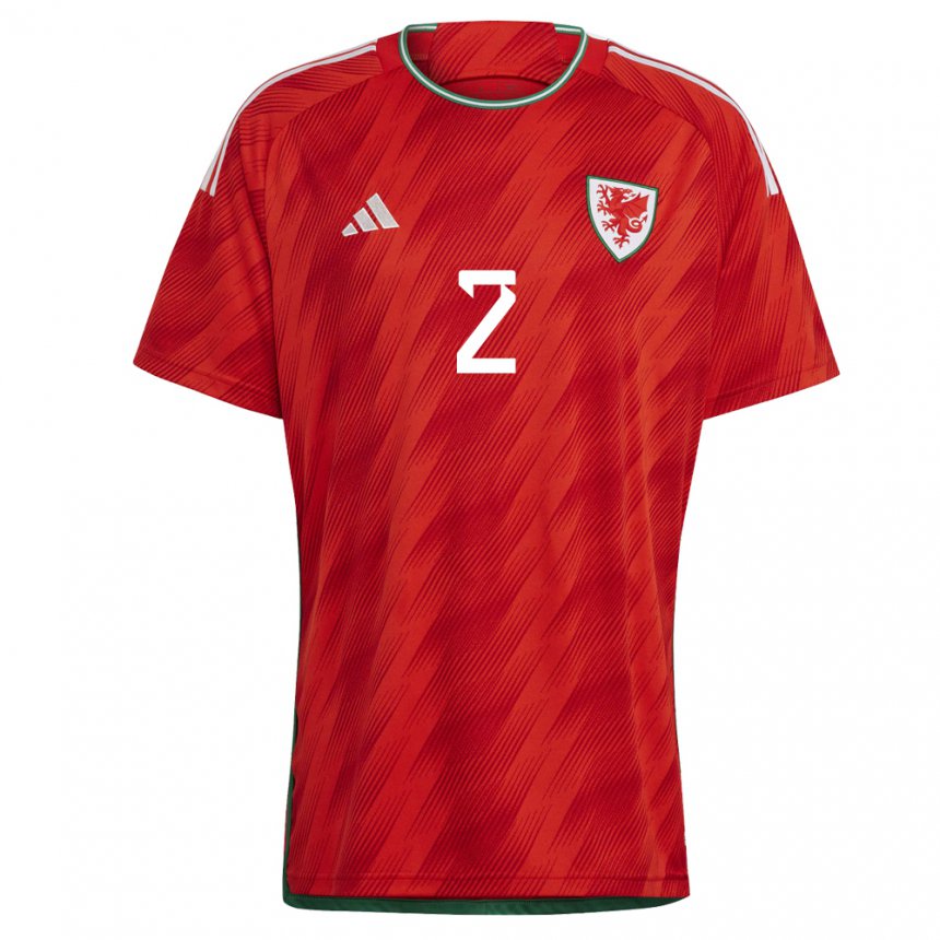 Enfant Maillot Pays De Galles Alex Williams #2 Rouge Tenues Domicile 22-24 T-shirt Suisse