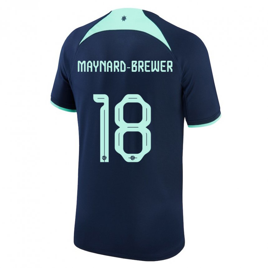 Kinder Australische Ashley Maynard Brewer #18 Dunkelblau Auswärtstrikot Trikot 22-24 T-shirt Schweiz