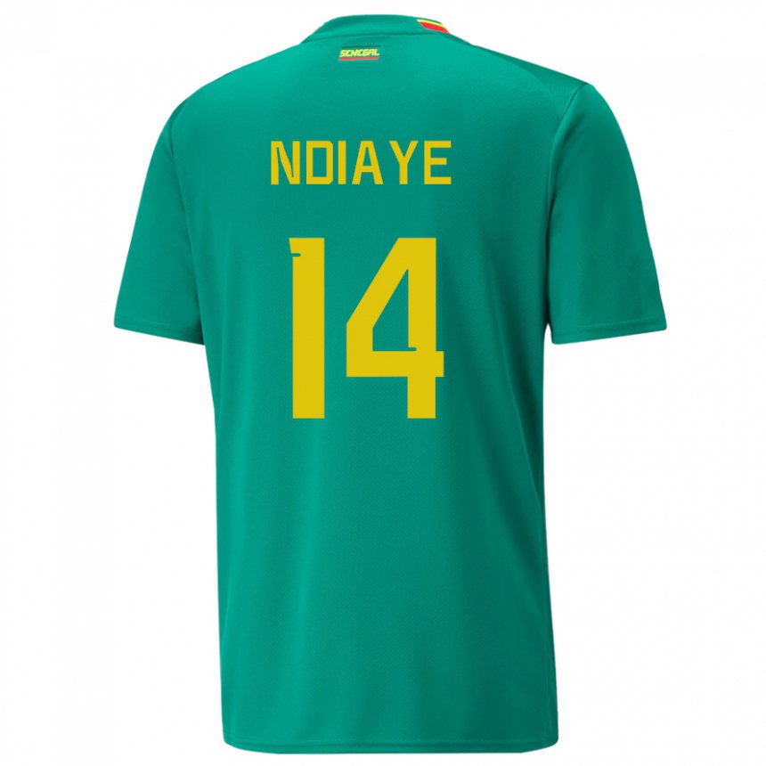 Enfant Maillot Sénégal Salimata Ndiaye #14 Vert Tenues Extérieur 22-24 T-shirt Suisse