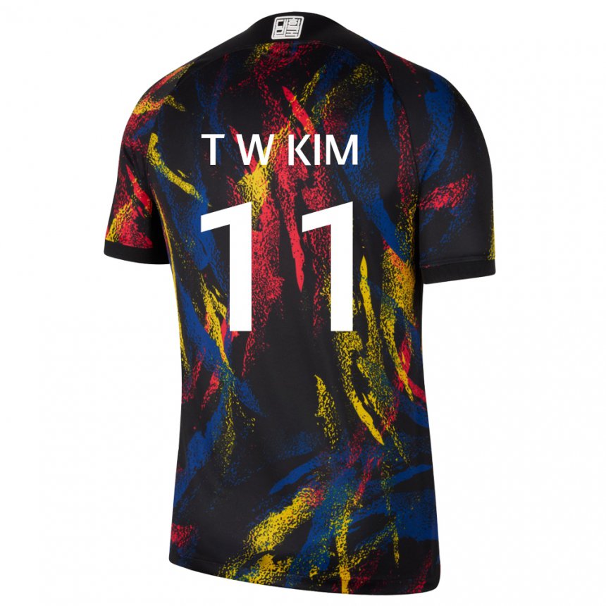 Kinder Südkoreanische Kim Tae Wook #11 Mehrfarbig Auswärtstrikot Trikot 22-24 T-shirt Schweiz