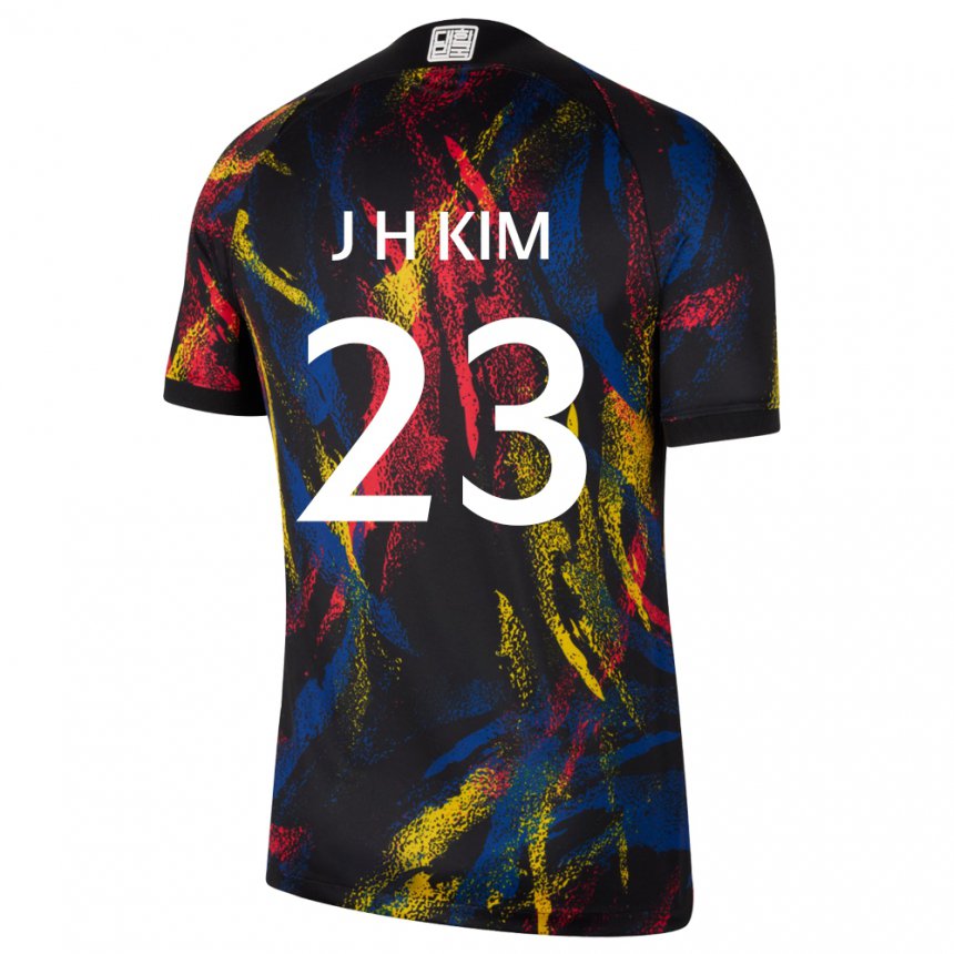 Kinder Südkoreanische Kim Jung Hoon #23 Mehrfarbig Auswärtstrikot Trikot 22-24 T-shirt Schweiz