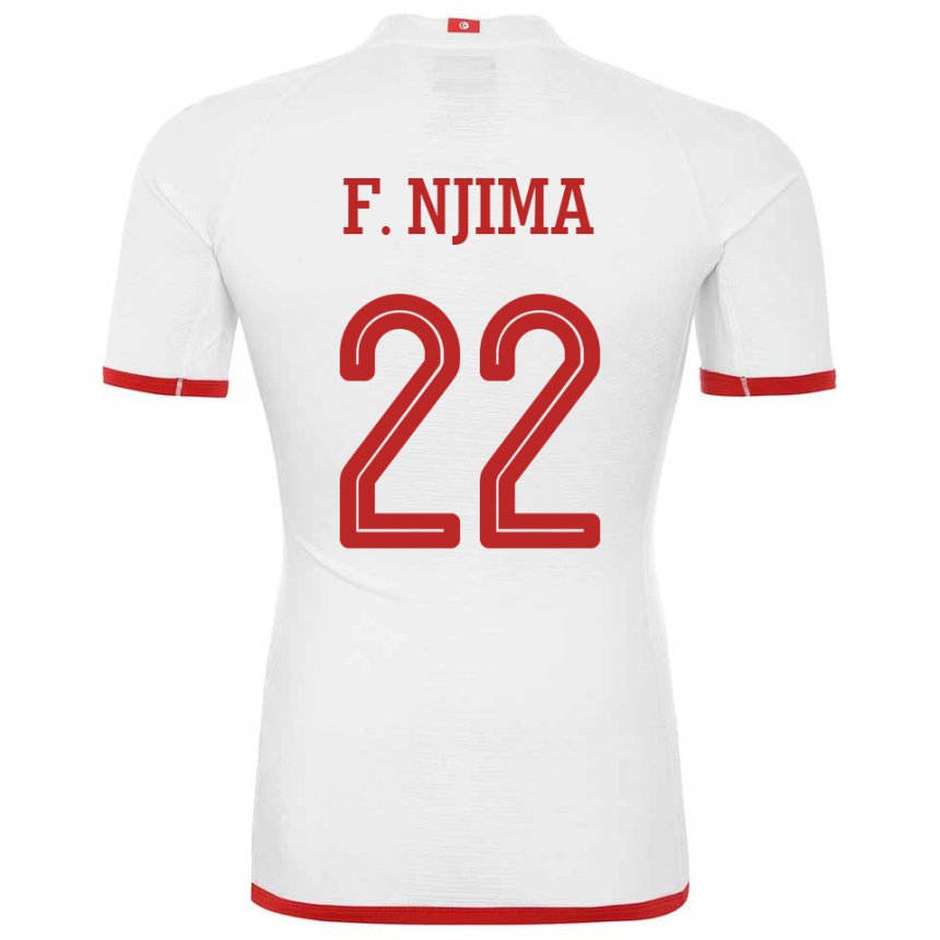 Kinder Tunesische Firas Ben Njima #22 Weiß Auswärtstrikot Trikot 22-24 T-shirt Schweiz