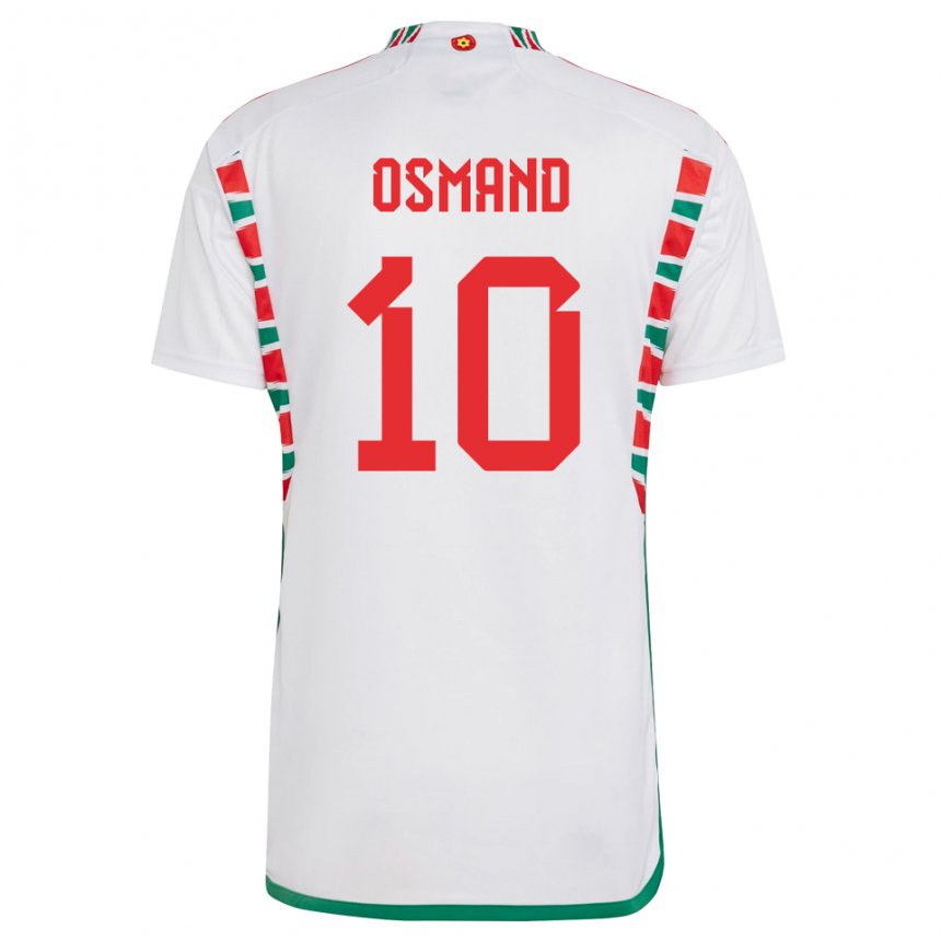 Kinder Walisische Callum Osmand #10 Weiß Auswärtstrikot Trikot 22-24 T-shirt Schweiz