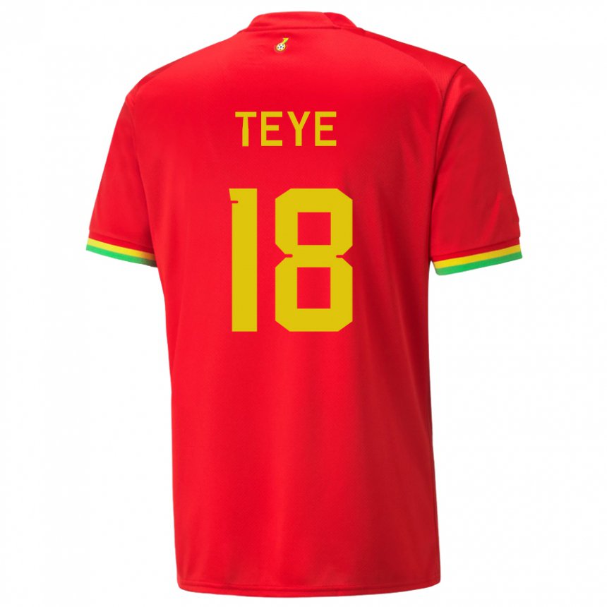 Kinder Ghanaische Suzzy Teye #18 Rot Auswärtstrikot Trikot 22-24 T-shirt Schweiz