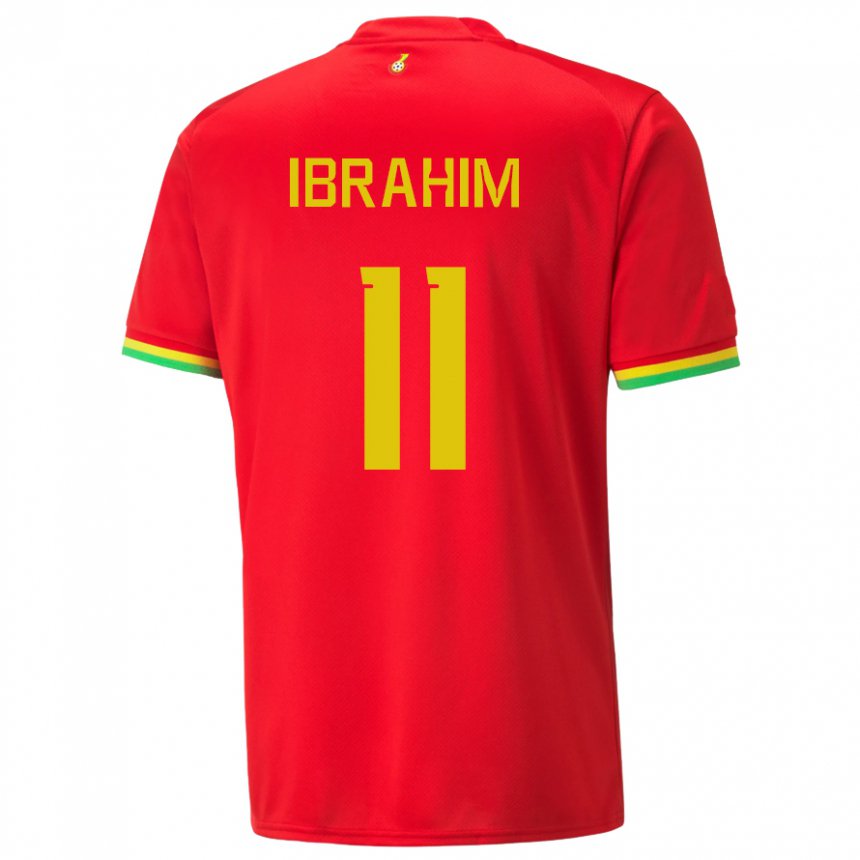 Kinder Ghanaische Zubairu Ibrahim #11 Rot Auswärtstrikot Trikot 22-24 T-shirt Schweiz