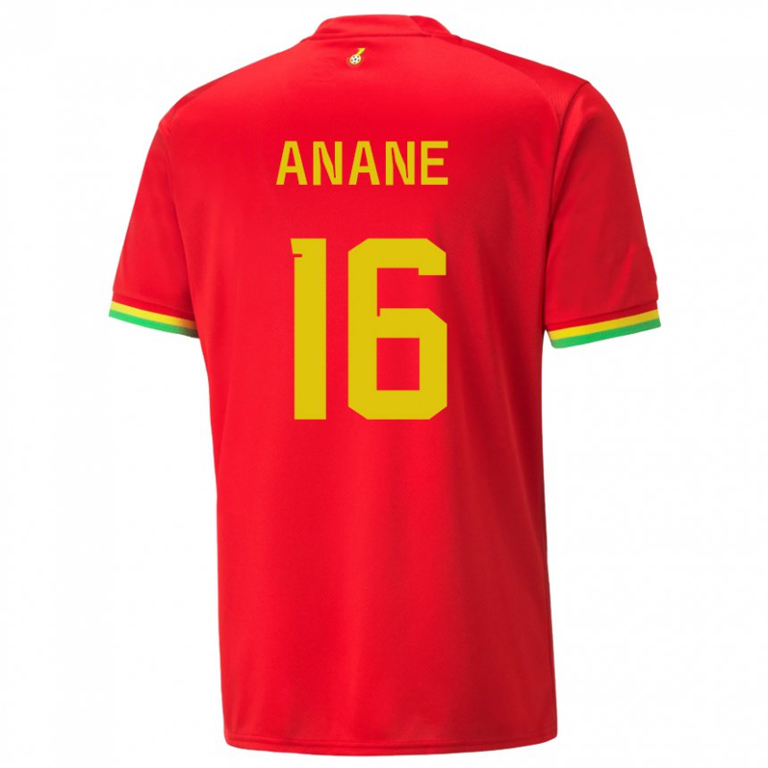 Kinder Ghanaische Vincent Anane #16 Rot Auswärtstrikot Trikot 22-24 T-shirt Schweiz