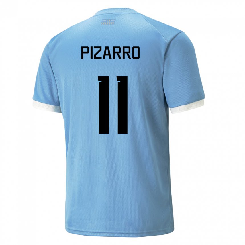 Herren Uruguayische Esperanza Pizarro #11 Blau Heimtrikot Trikot 22-24 T-shirt Schweiz