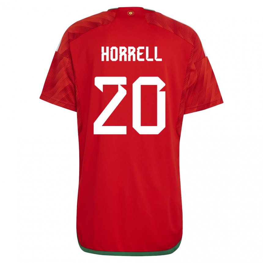 Herren Walisische Grace Horrell #20 Rot Heimtrikot Trikot 22-24 T-shirt Schweiz