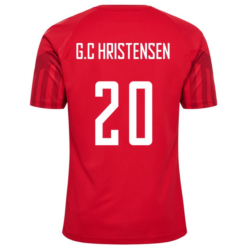 Herren Dänische Gustav Christensen #20 Rot Heimtrikot Trikot 22-24 T-shirt Schweiz