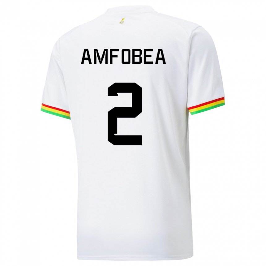 Herren Ghanaische Gladys Amfobea #2 Weiß Heimtrikot Trikot 22-24 T-shirt Schweiz