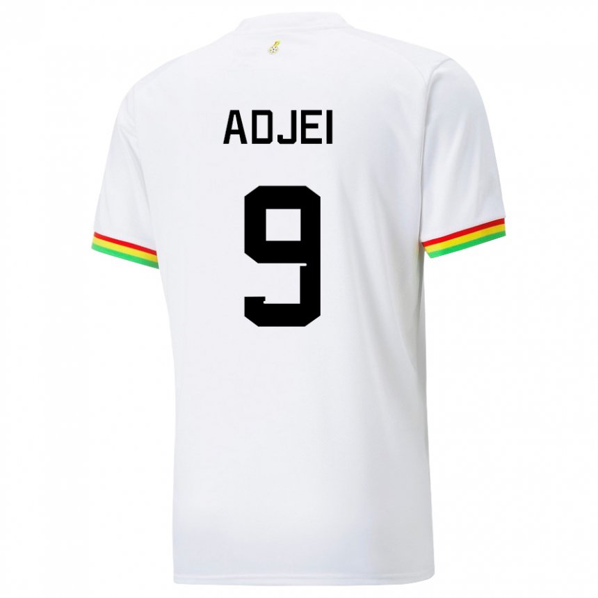Herren Ghanaische Vivian Adjei #9 Weiß Heimtrikot Trikot 22-24 T-shirt Schweiz
