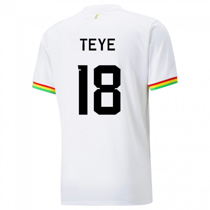 Herren Ghanaische Suzzy Teye #18 Weiß Heimtrikot Trikot 22-24 T-shirt Schweiz