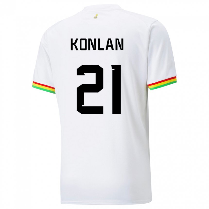 Herren Ghanaische Cynthia Konlan #21 Weiß Heimtrikot Trikot 22-24 T-shirt Schweiz
