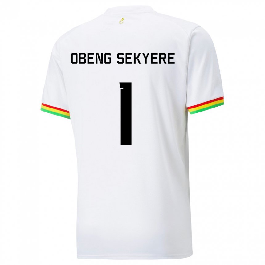 Herren Ghanaische Gregory Obeng Sekyere #1 Weiß Heimtrikot Trikot 22-24 T-shirt Schweiz