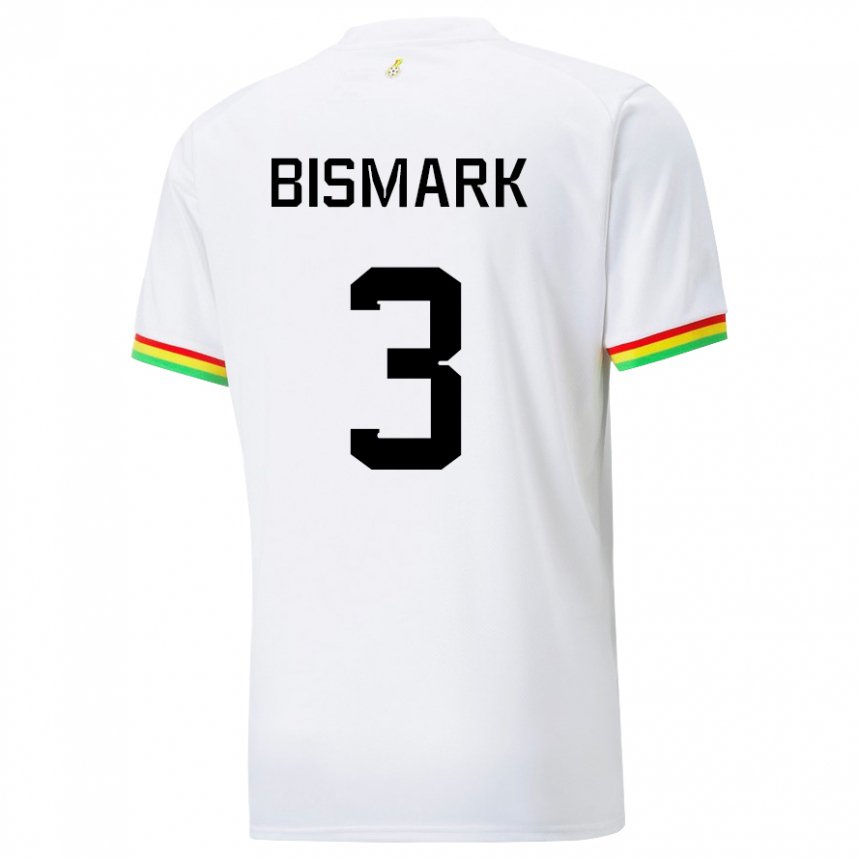 Herren Ghanaische Anim Bismark #3 Weiß Heimtrikot Trikot 22-24 T-shirt Schweiz