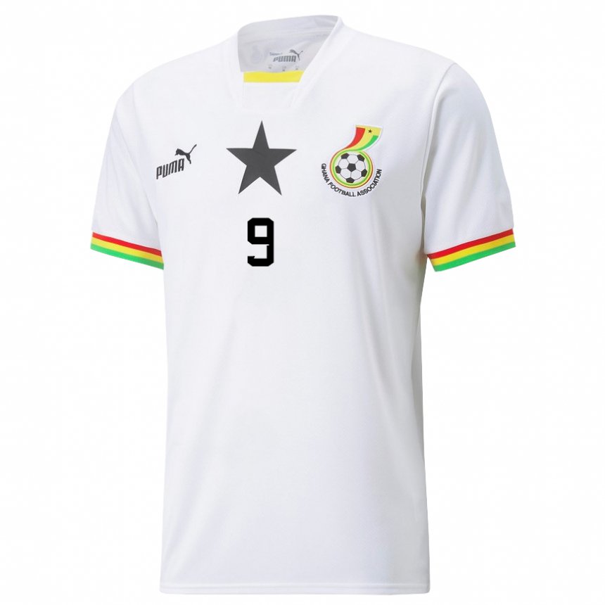 Herren Ghanaische Mohammed Yahaya #9 Weiß Heimtrikot Trikot 22-24 T-shirt Schweiz