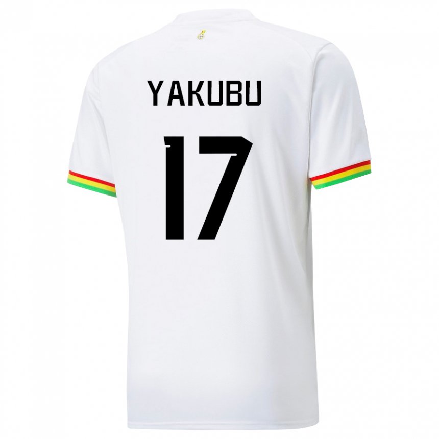 Herren Ghanaische Mustapha Yakubu #17 Weiß Heimtrikot Trikot 22-24 T-shirt Schweiz