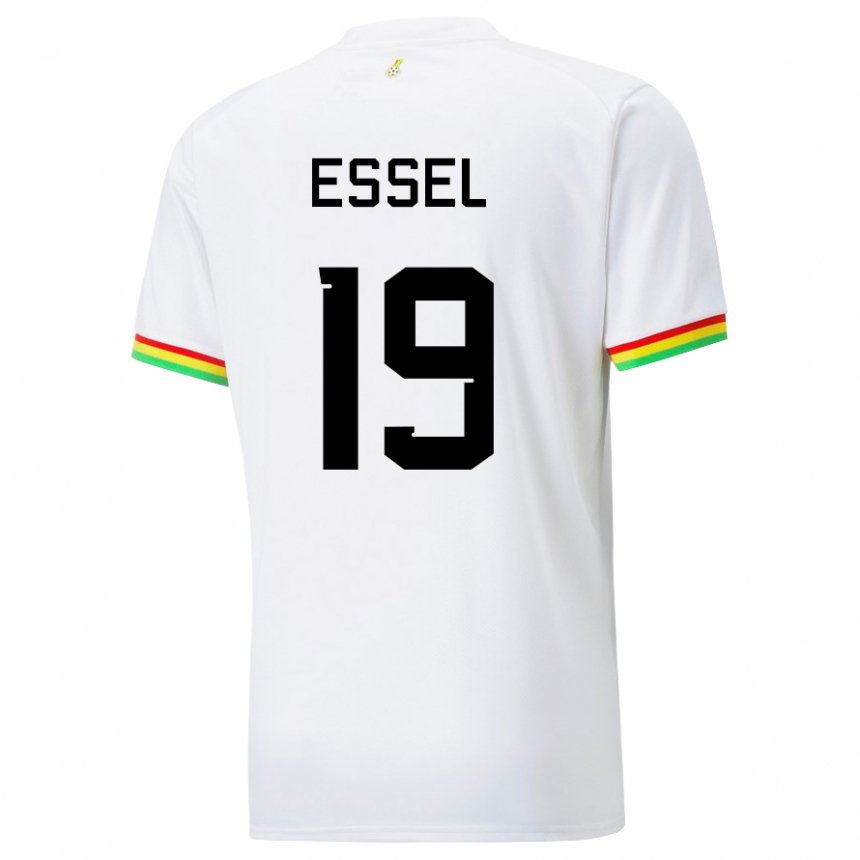 Herren Ghanaische Aaron Essel #19 Weiß Heimtrikot Trikot 22-24 T-shirt Schweiz