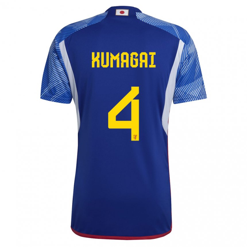 Herren Japanische Saki Kumagai #4 Königsblau Heimtrikot Trikot 22-24 T-shirt Schweiz