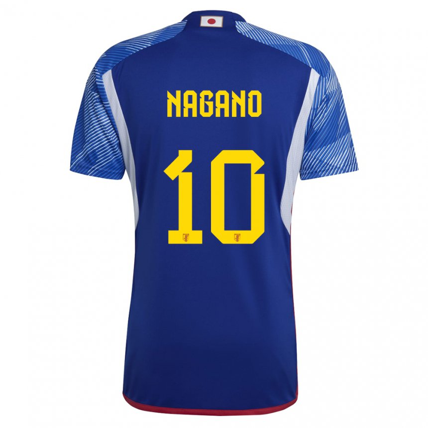 Herren Japanische Fuka Nagano #10 Königsblau Heimtrikot Trikot 22-24 T-shirt Schweiz