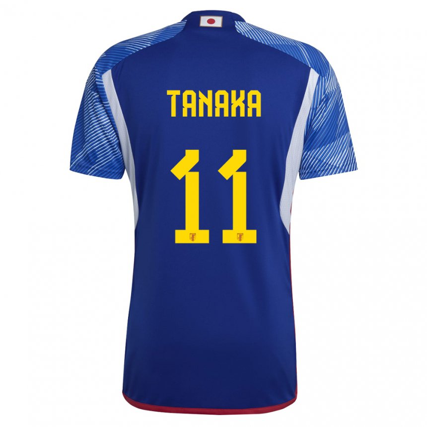 Herren Japanische Mina Tanaka #11 Königsblau Heimtrikot Trikot 22-24 T-shirt Schweiz