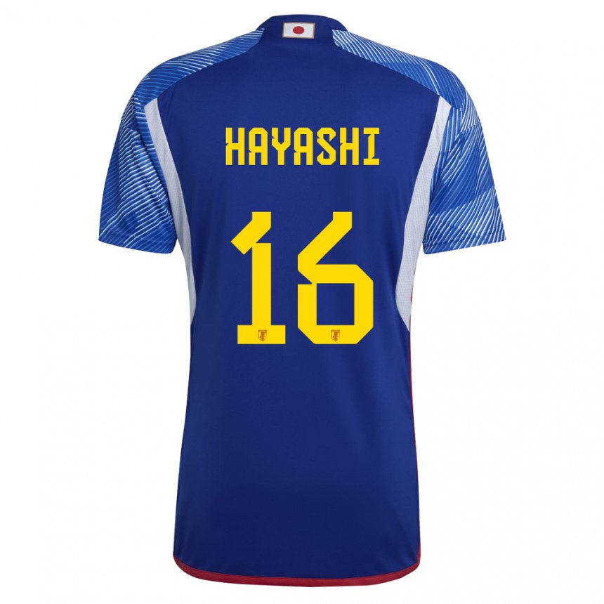 Herren Japanische Honoka Hayashi #16 Königsblau Heimtrikot Trikot 22-24 T-shirt Schweiz
