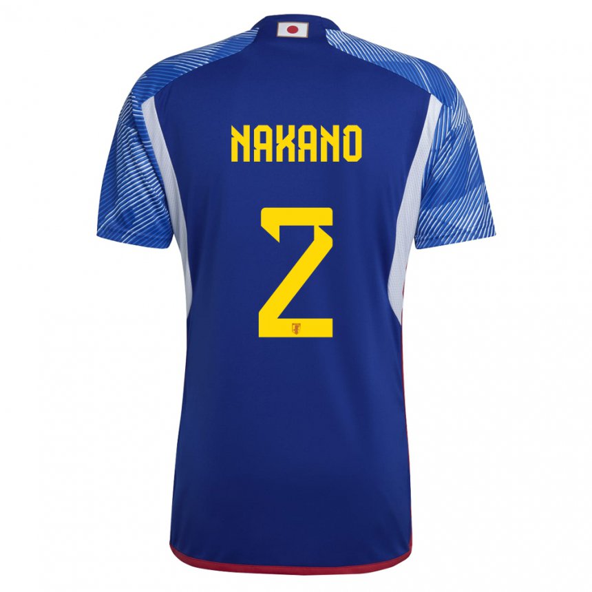 Herren Japanische Shinya Nakano #2 Königsblau Heimtrikot Trikot 22-24 T-shirt Schweiz