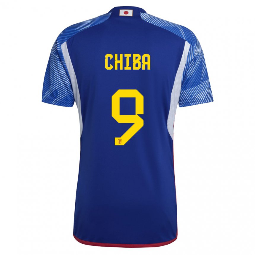 Herren Japanische Kanta Chiba #9 Königsblau Heimtrikot Trikot 22-24 T-shirt Schweiz