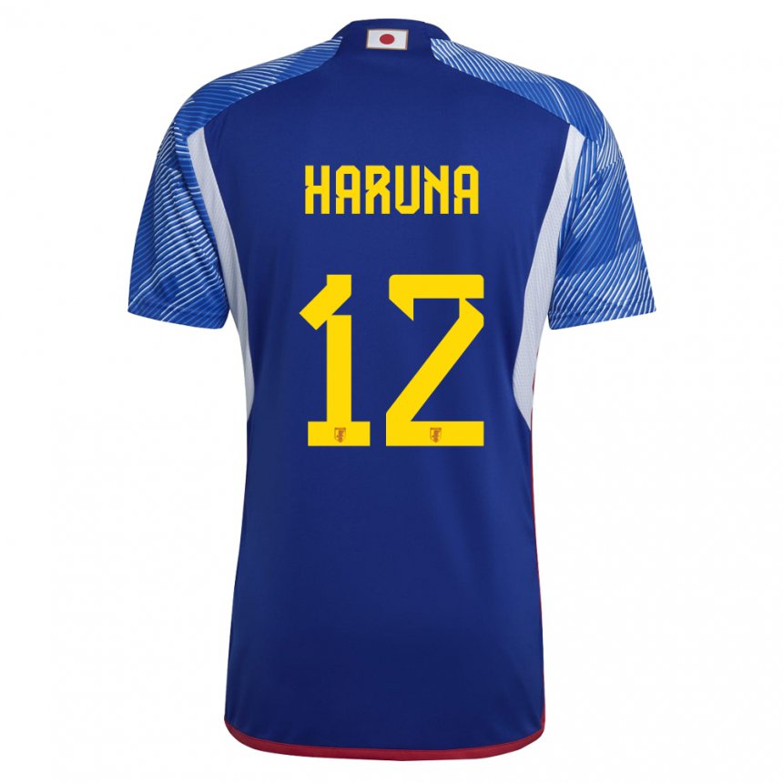 Herren Japanische Ryusei Haruna #12 Königsblau Heimtrikot Trikot 22-24 T-shirt Schweiz